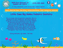 Tablet Screenshot of littlejawsbigsmiles.com